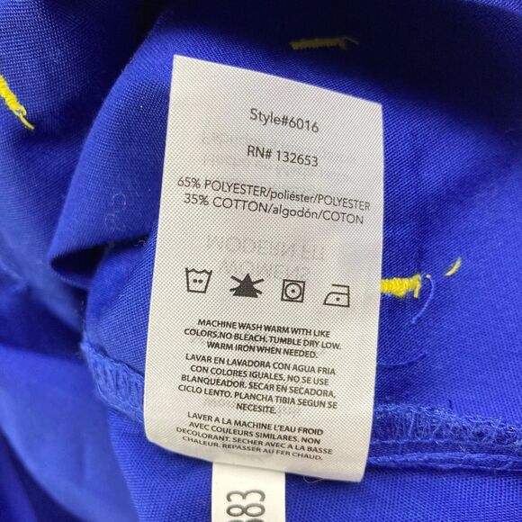 WonderWink True Blue Scrub Top Shirt Sz XS Modern Fit W/pockets Cotton Blend NWT - Picture 7 of 7